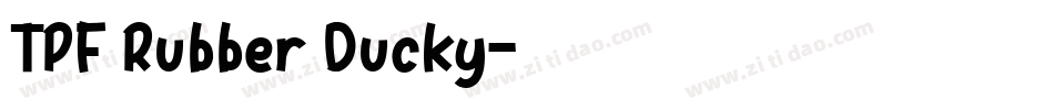 TPF Rubber Ducky字体转换